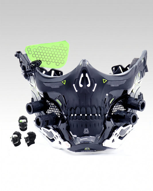 Cyberpunk Skull Half Face Mask
