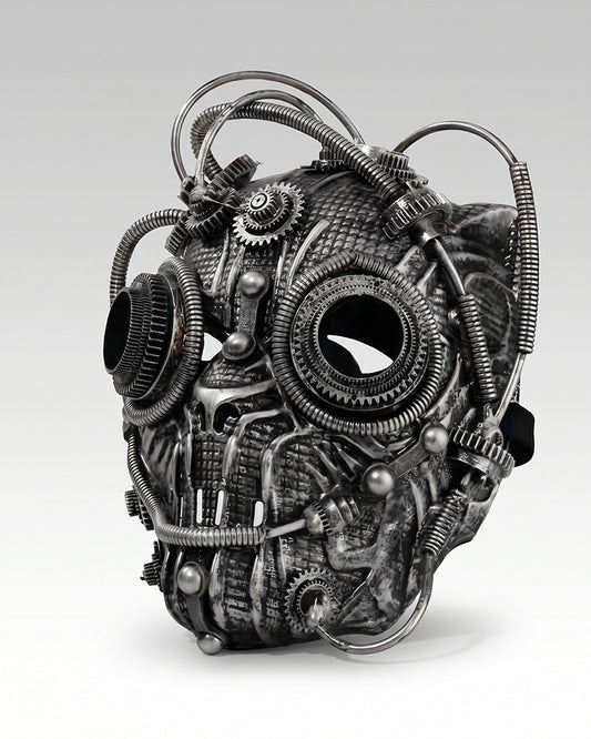 Futuristic Steampunk Gear Mask