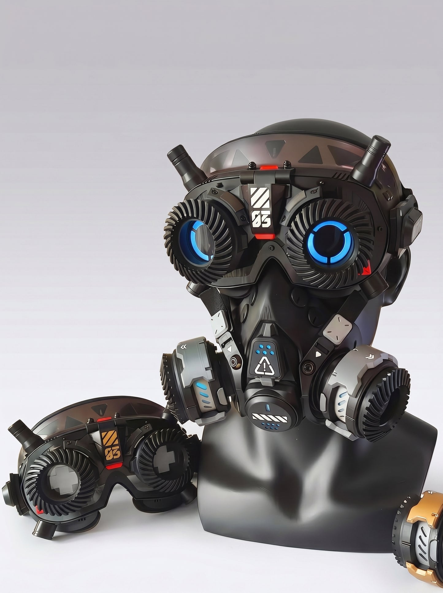 Steampunk LED Glasses 03