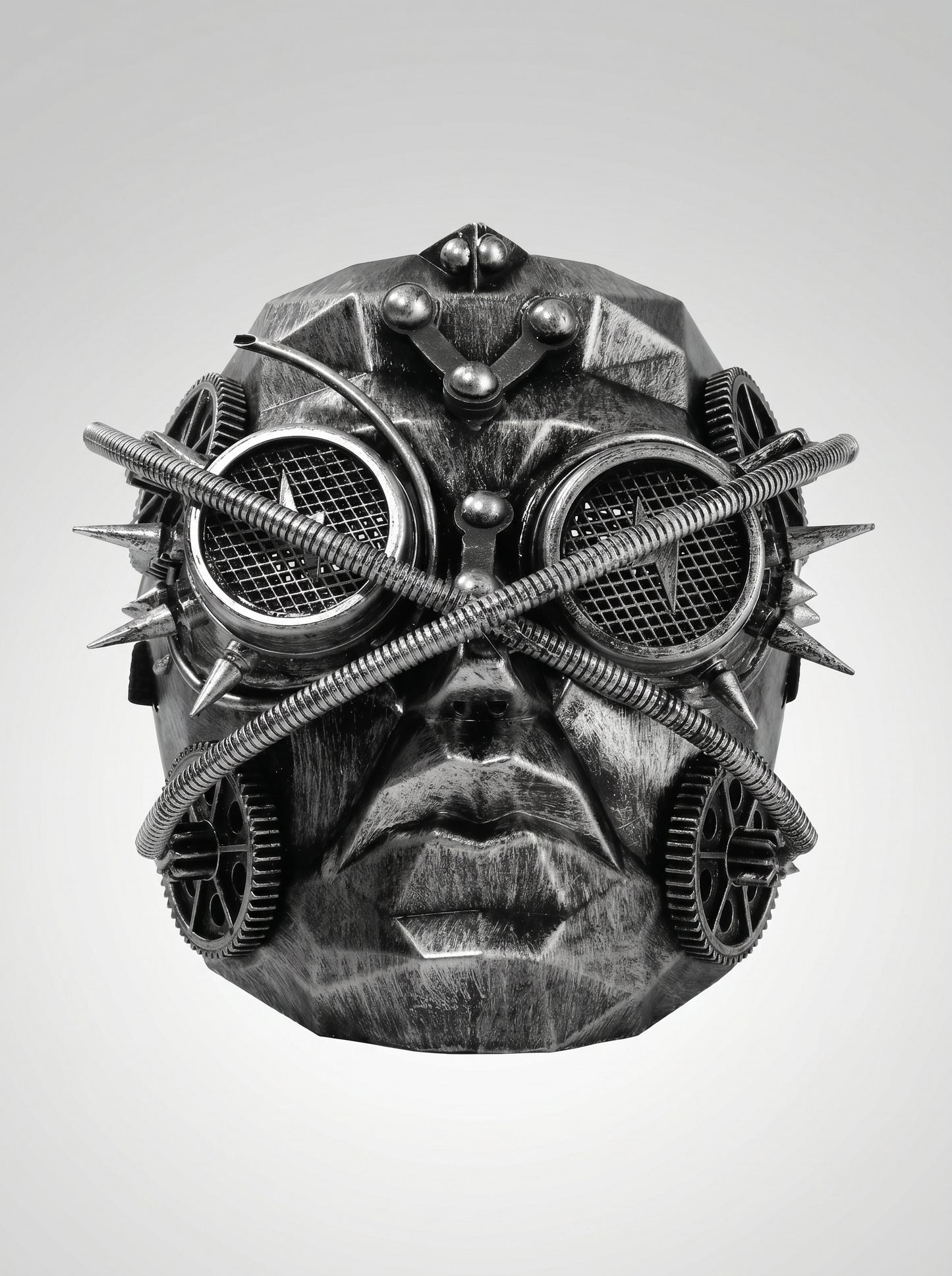 Futuristic Mechanical Rivet Mask