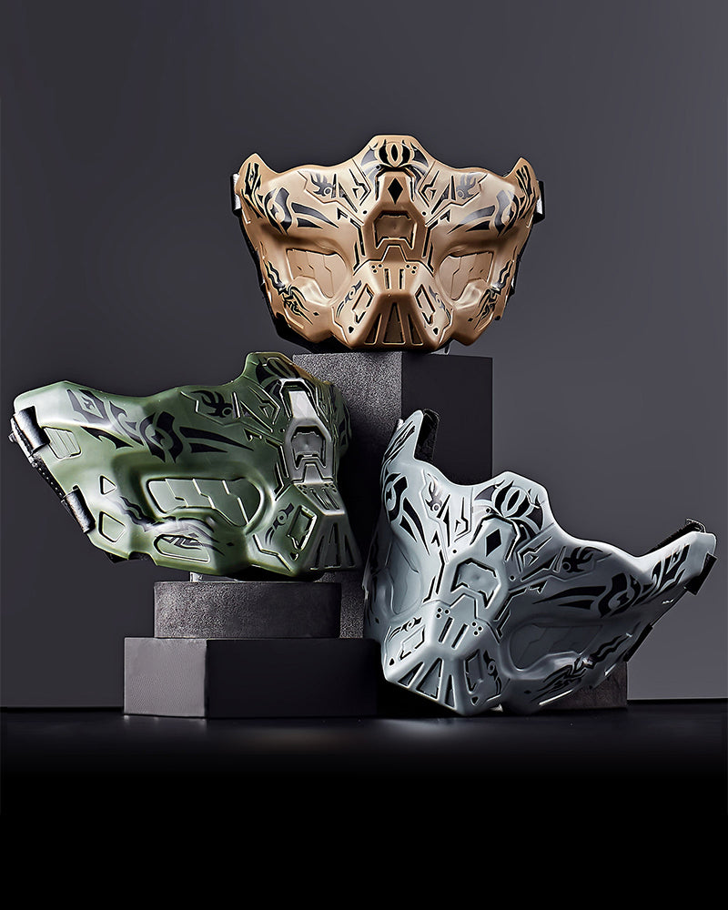 Cyberpunk Tactical Half-Face Mask
