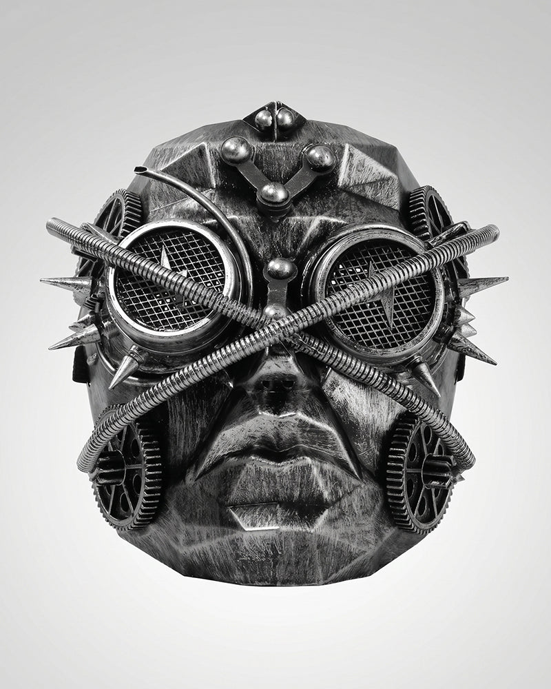Futuristic Mechanical Rivet Mask