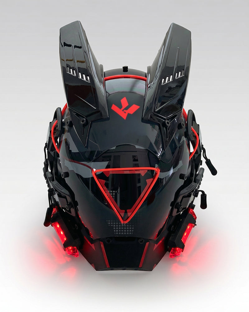 Cyberpunk Led Helmet Mask