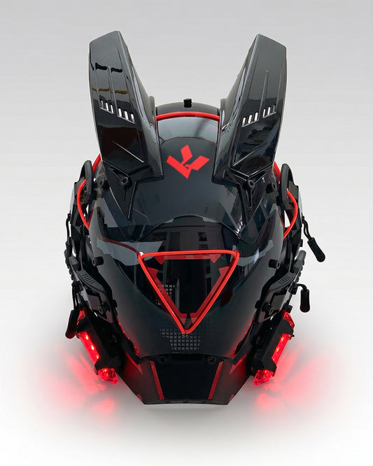 Cyberpunk Led Helmet Mask